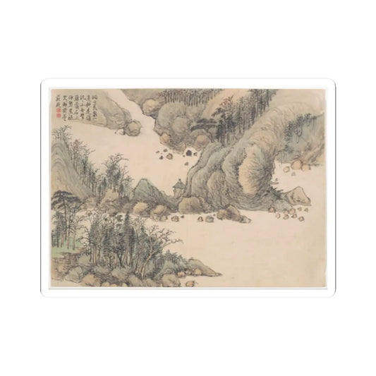 Qian Weicheng - Winter landscapes and flowers - unknown v4 - STICKER Vinyl Kiss-Cut Decal