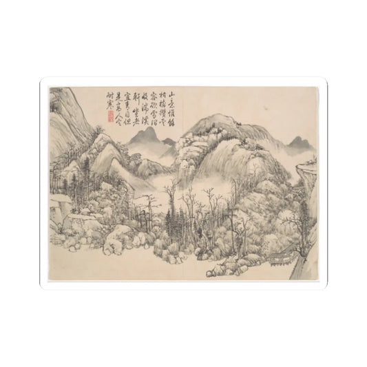 Qian Weicheng - Winter landscapes and flowers - unknown v6 - STICKER Vinyl Kiss-Cut Decal
