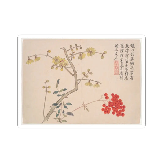 Qian Weicheng - Winter landscapes and flowers - unknown v9 - STICKER Vinyl Kiss-Cut Decal