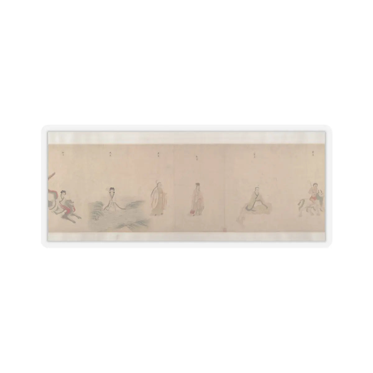 Qiu Ying - Divinities of the Planets and Constellations - 16th century v13 - STICKER Vinyl Kiss-Cut Decal