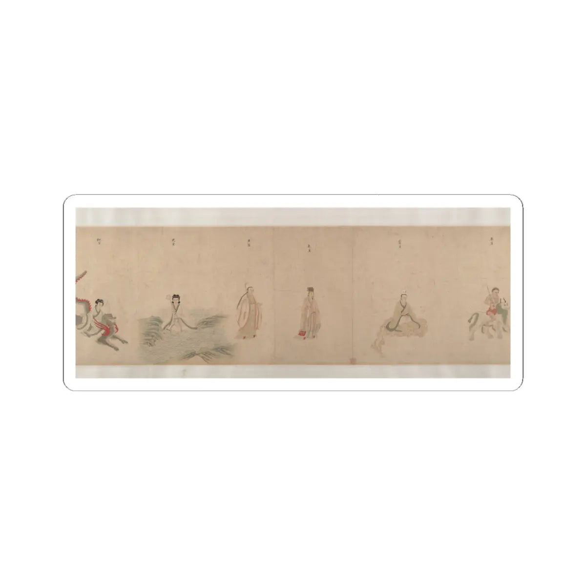 Qiu Ying - Divinities of the Planets and Constellations - 16th century v13 - STICKER Vinyl Kiss-Cut Decal