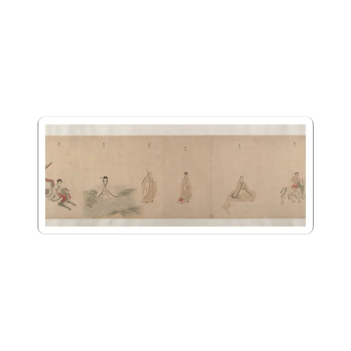 Qiu Ying - Divinities of the Planets and Constellations - 16th century v13 - STICKER Vinyl Kiss-Cut Decal