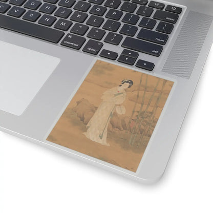 Qiu Ying - Lady in a bamboo grove - unknown v3 - STICKER Vinyl Kiss-Cut Decal