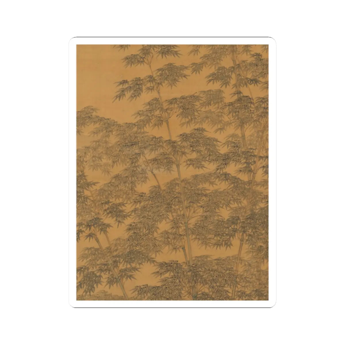 Qiu Ying - Lady in a bamboo grove - unknown v4 - STICKER Vinyl Kiss-Cut Decal
