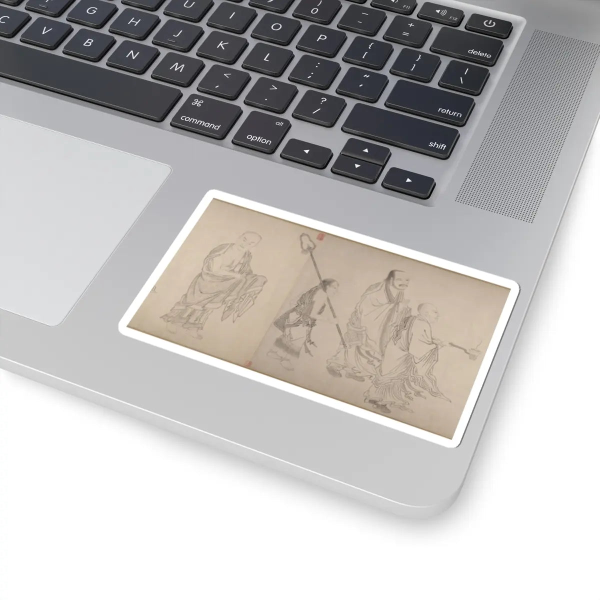 Qiu Ying - The Sixteen Luohans - 16th or 17th century v1 - STICKER Vinyl Kiss-Cut Decal