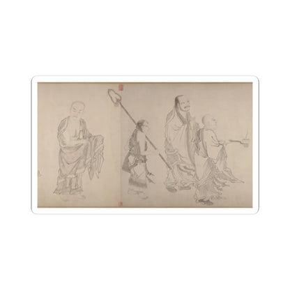Qiu Ying - The Sixteen Luohans - 16th or 17th century v1 - STICKER Vinyl Kiss-Cut Decal
