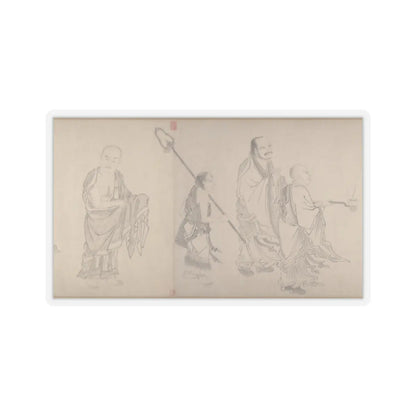 Qiu Ying - The Sixteen Luohans - 16th or 17th century v1 - STICKER Vinyl Kiss-Cut Decal