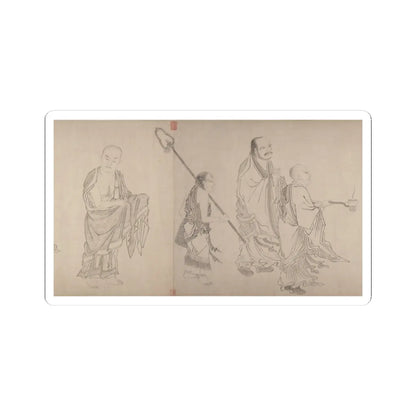 Qiu Ying - The Sixteen Luohans - 16th or 17th century v11 - STICKER Vinyl Kiss-Cut Decal