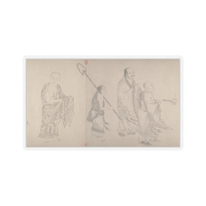 Qiu Ying - The Sixteen Luohans - 16th or 17th century v11 - STICKER Vinyl Kiss-Cut Decal