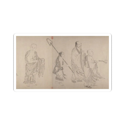Qiu Ying - The Sixteen Luohans - 16th or 17th century v11 - STICKER Vinyl Kiss-Cut Decal