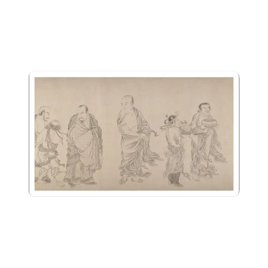 Qiu Ying - The Sixteen Luohans - 16th or 17th century v12 - STICKER Vinyl Kiss-Cut Decal