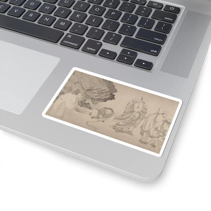 Qiu Ying - The Sixteen Luohans - 16th or 17th century v13 - STICKER Vinyl Kiss-Cut Decal