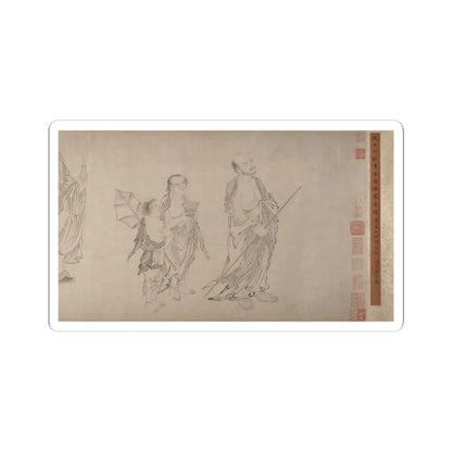 Qiu Ying - The Sixteen Luohans - 16th or 17th century v6 - STICKER Vinyl Kiss-Cut Decal