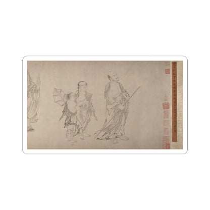 Qiu Ying - The Sixteen Luohans - 16th or 17th century v6 - STICKER Vinyl Kiss-Cut Decal