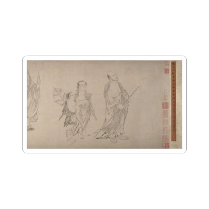 Qiu Ying - The Sixteen Luohans - 16th or 17th century v6 - STICKER Vinyl Kiss-Cut Decal