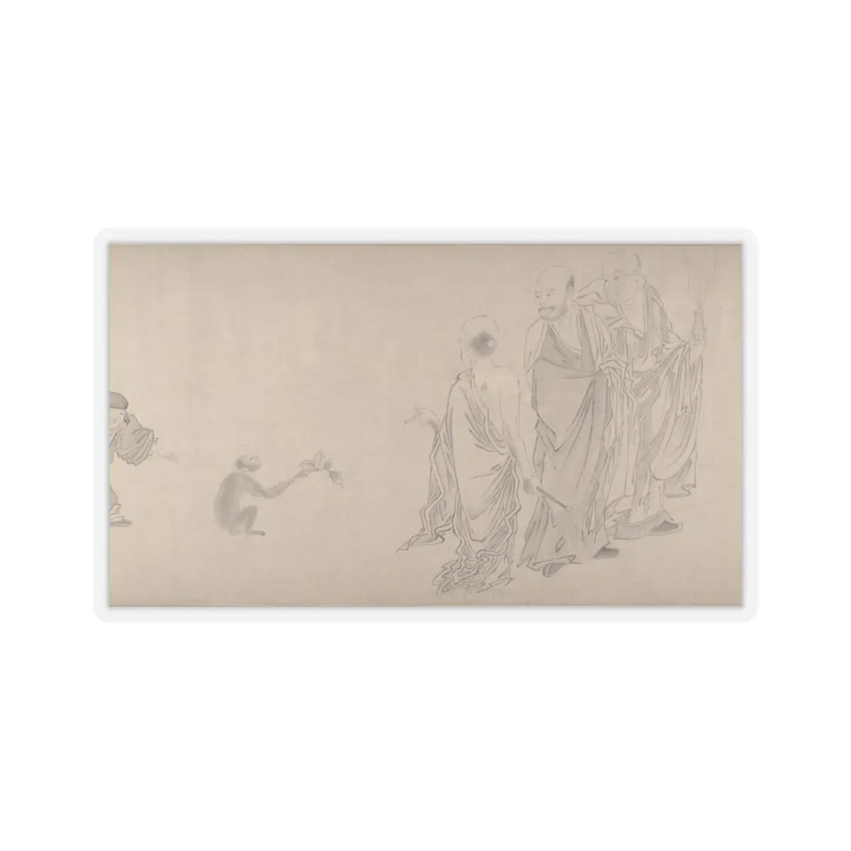 Qiu Ying - The Sixteen Luohans - 16th or 17th century v7 - STICKER Vinyl Kiss-Cut Decal