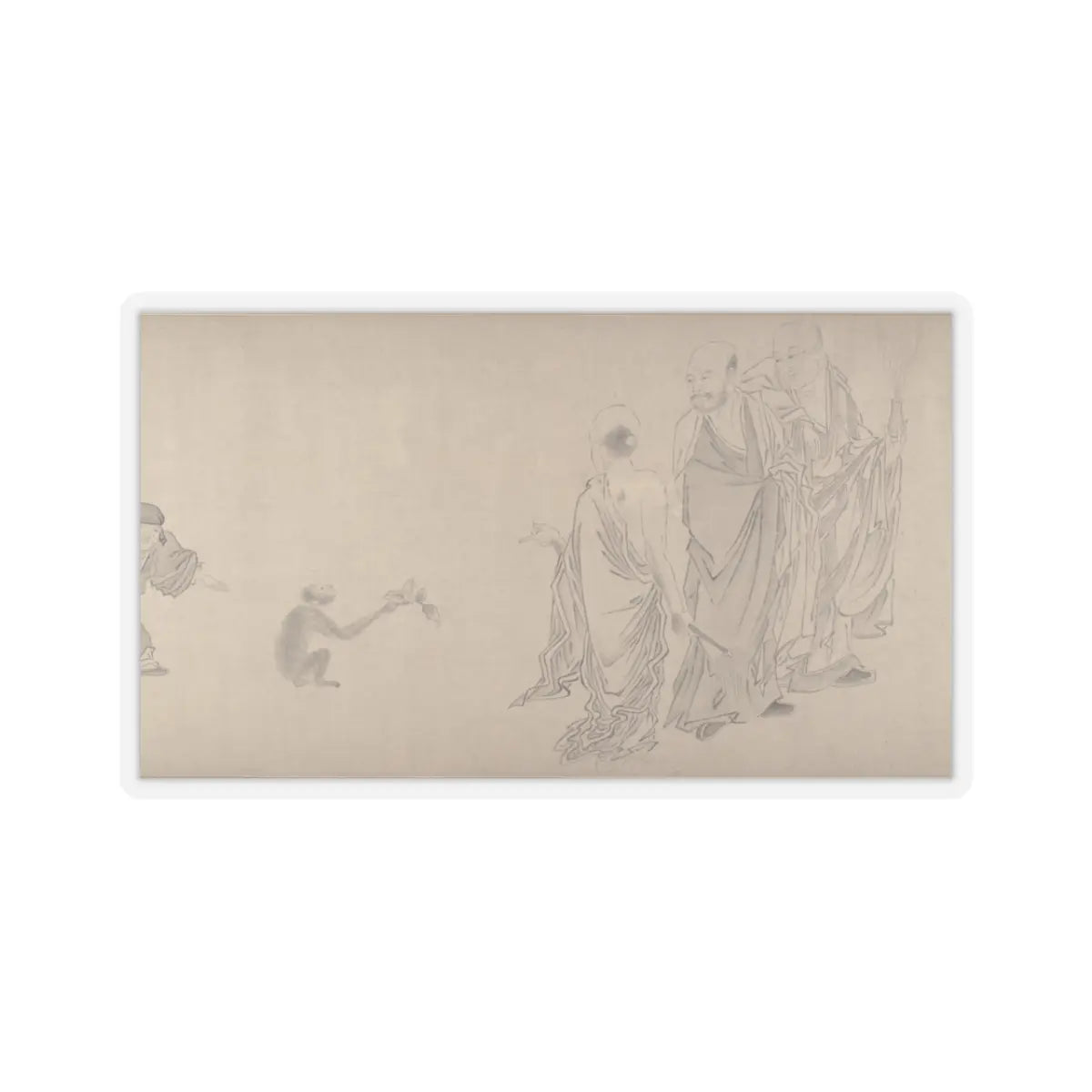 Qiu Ying - The Sixteen Luohans - 16th or 17th century v7 - STICKER Vinyl Kiss-Cut Decal