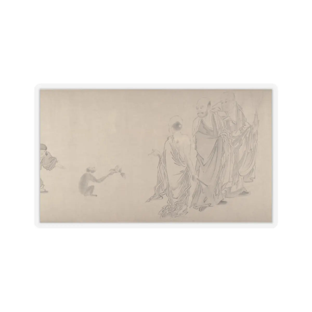 Qiu Ying - The Sixteen Luohans - 16th or 17th century v7 - STICKER Vinyl Kiss-Cut Decal