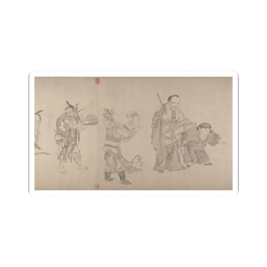 Qiu Ying - The Sixteen Luohans - 16th or 17th century v8 - STICKER Vinyl Kiss-Cut Decal