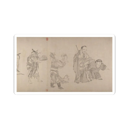 Qiu Ying - The Sixteen Luohans - 16th or 17th century v8 - STICKER Vinyl Kiss-Cut Decal