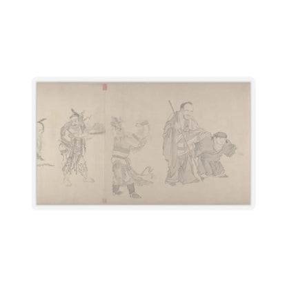 Qiu Ying - The Sixteen Luohans - 16th or 17th century v8 - STICKER Vinyl Kiss-Cut Decal