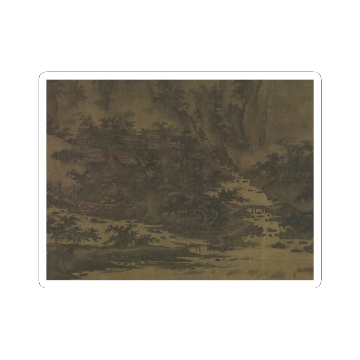 Qu Ding - Summer Mountains - ca. 1050 v13 - STICKER Vinyl Kiss-Cut Decal
