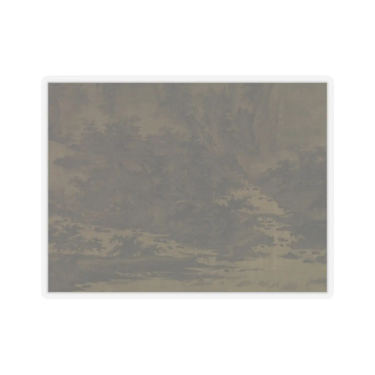 Qu Ding - Summer Mountains - ca. 1050 v13 - STICKER Vinyl Kiss-Cut Decal