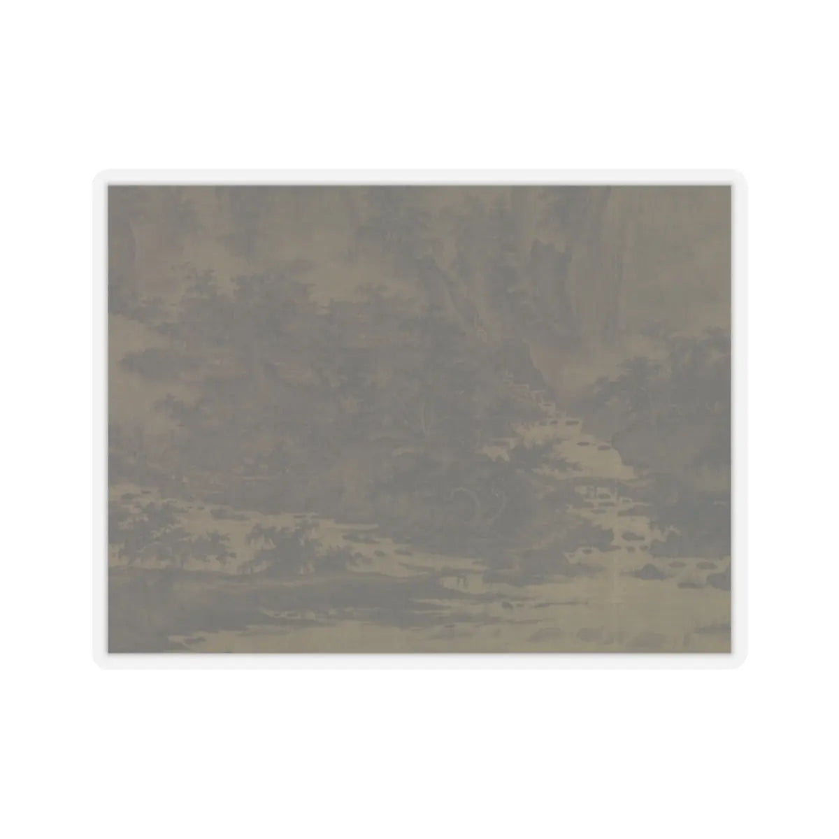 Qu Ding - Summer Mountains - ca. 1050 v13 - STICKER Vinyl Kiss-Cut Decal