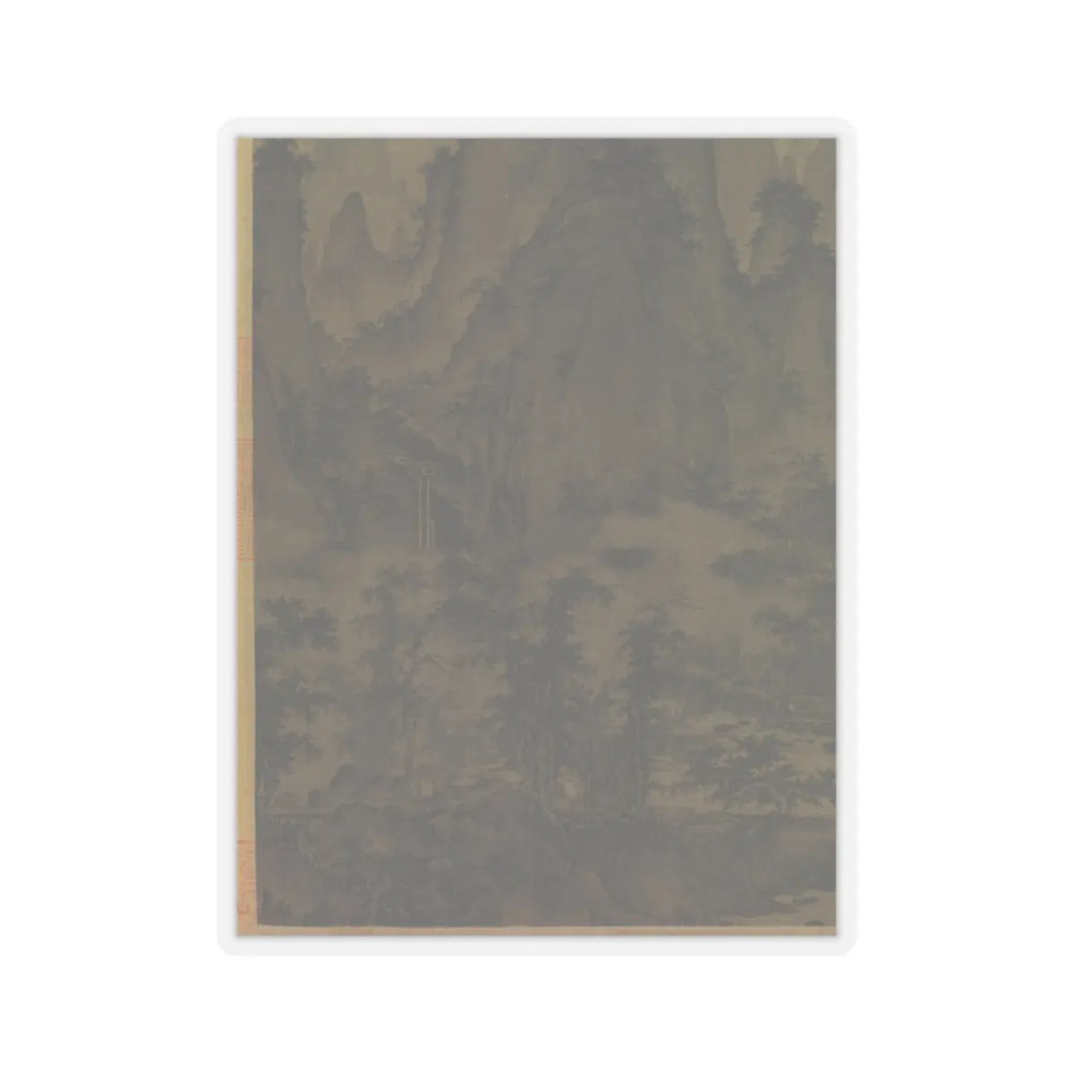 Qu Ding - Summer Mountains - ca. 1050 v15 - STICKER Vinyl Kiss-Cut Decal