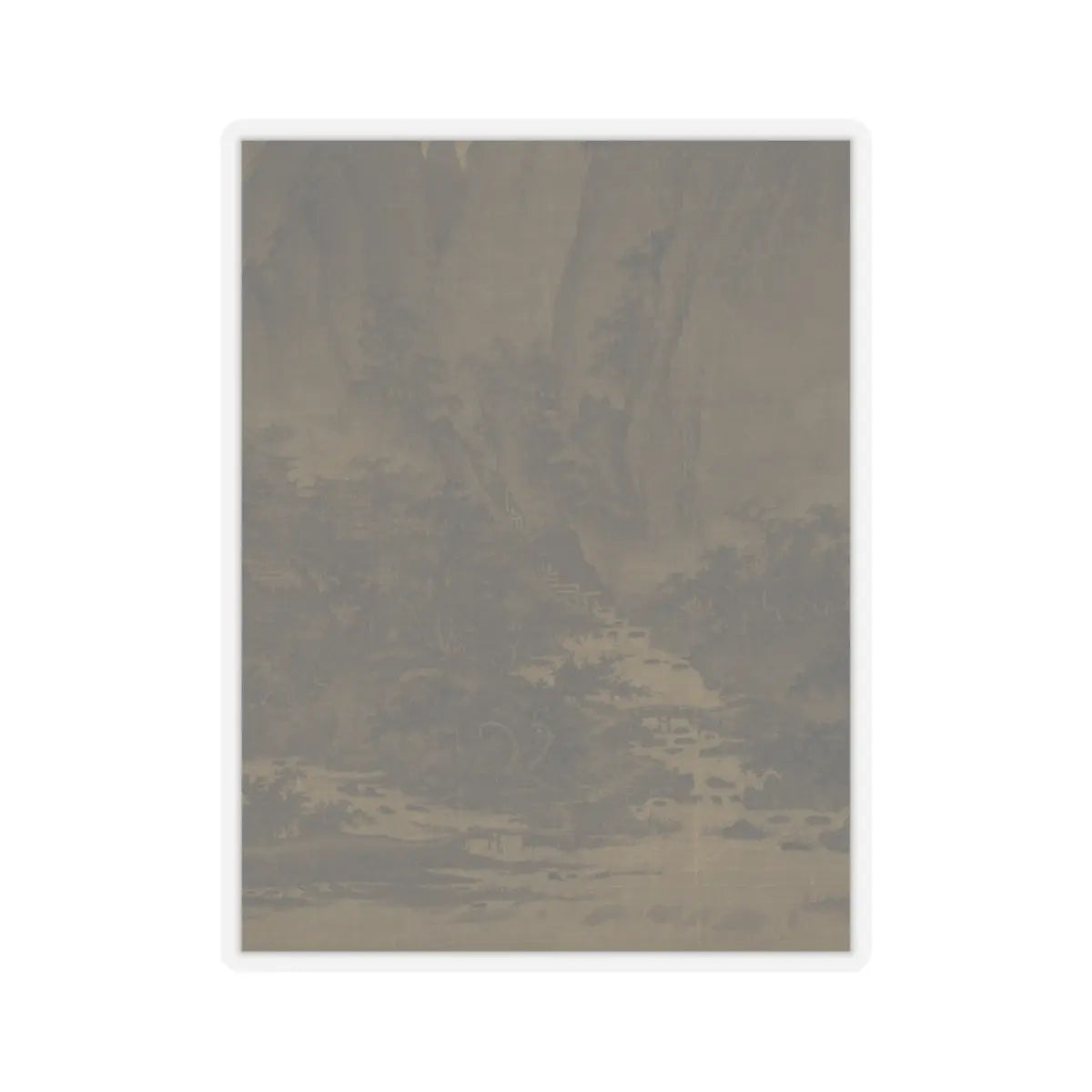 Qu Ding - Summer Mountains - ca. 1050 v8 - STICKER Vinyl Kiss-Cut Decal