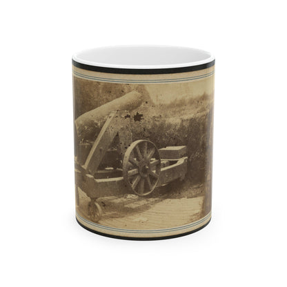 Quaker Gun Mounted On Bluff Of Port Hudson, La. (U.S. Civil War) White Coffee Mug-11oz-The Sticker Space