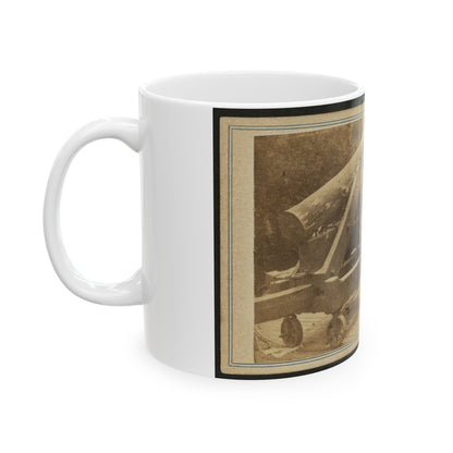 Quaker Gun Mounted On Bluff Of Port Hudson, La. (U.S. Civil War) White Coffee Mug-The Sticker Space