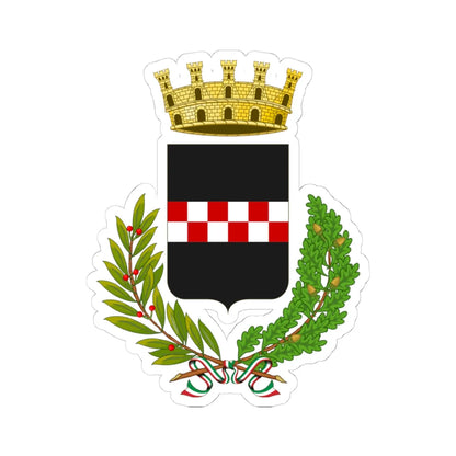 Quarrata-Stemma (Italy) (Coat of Arms) STICKER Vinyl Kiss-Cut Decal 4 Inch White - The Sticker Space