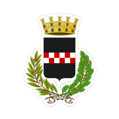 Quarrata-Stemma (Italy) (Coat of Arms) STICKER Vinyl Kiss-Cut Decal 6 Inch White - The Sticker Space