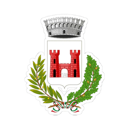 Quart-Stemma (Italy) (Coat of Arms) STICKER Vinyl Kiss-Cut Decal 4 Inch White - The Sticker Space