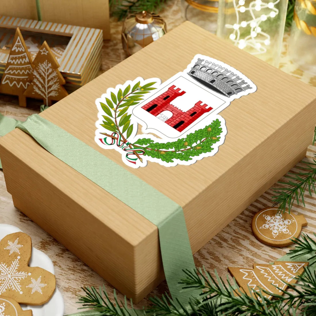 Quart-Stemma (Italy) (Coat of Arms) STICKER Vinyl Kiss-Cut Decal - The Sticker Space