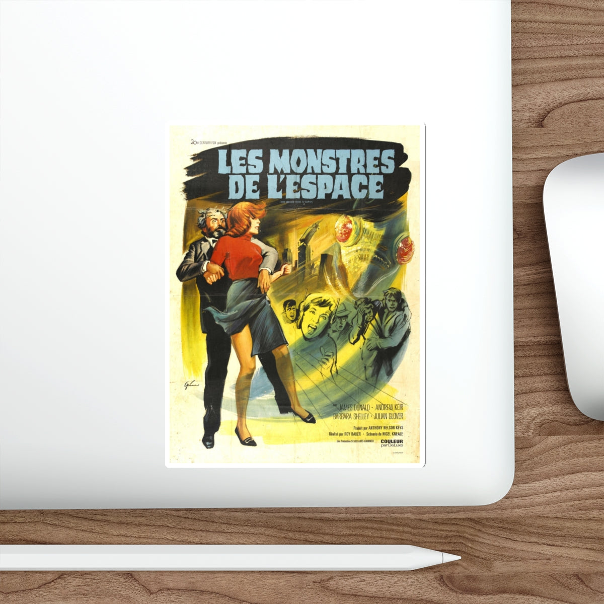 QUATERMASS AND THE PIT (FRENCH) 1967 Movie Poster STICKER Vinyl Die-Cut Decal-The Sticker Space