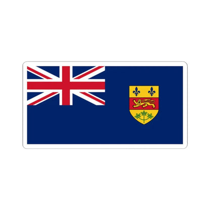 Quebec Blue Ensign 1868-1939 (Canada) STICKER Vinyl Kiss-Cut Decal 2 Inch White - The Sticker Space