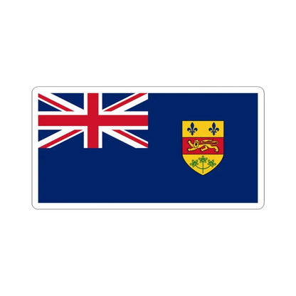 Quebec Blue Ensign 1868-1939 (Canada) STICKER Vinyl Kiss-Cut Decal 3 Inch White - The Sticker Space