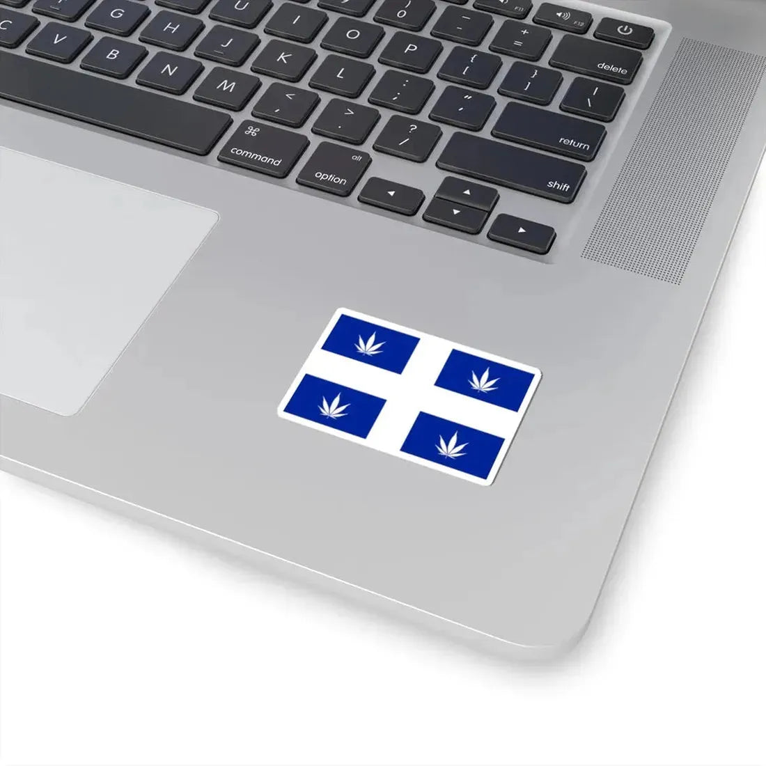 Quebec Weed Flag (Canada) STICKER Vinyl Kiss-Cut Decal - The Sticker Space