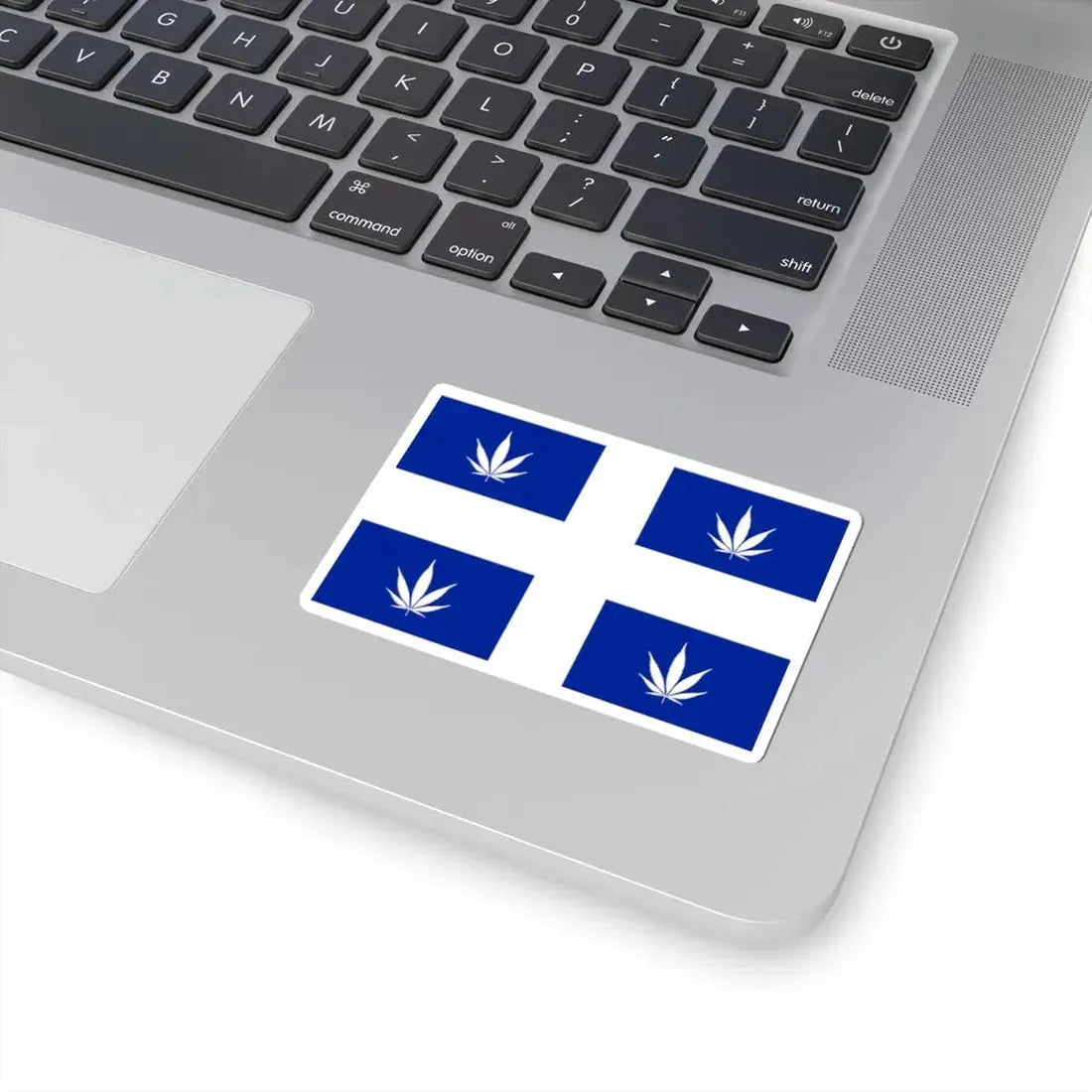 Quebec Weed Flag (Canada) STICKER Vinyl Kiss-Cut Decal - The Sticker Space