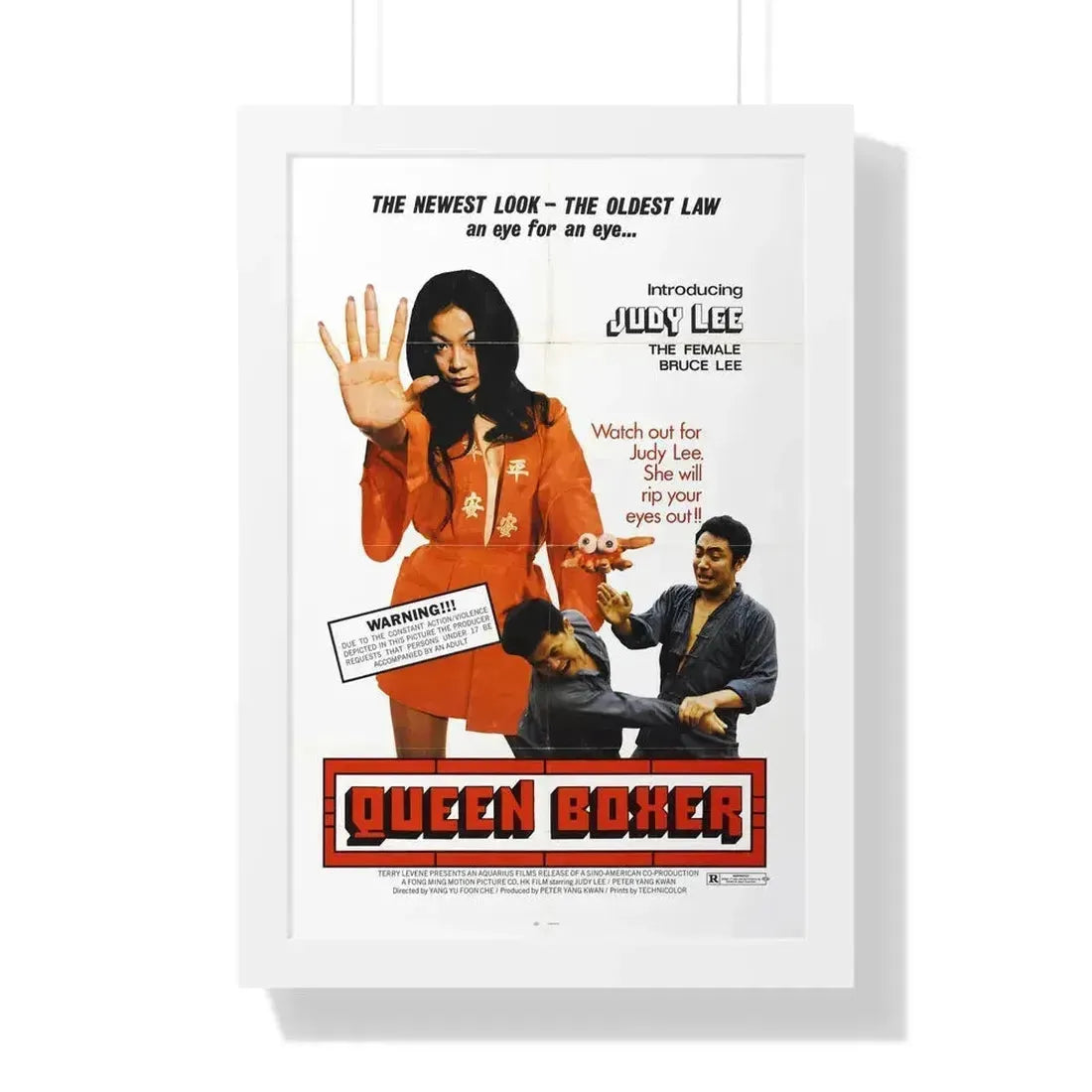 QUEEN BOXER 1972 - Framed Movie Poster 16″ x 24″ White - The Sticker Space