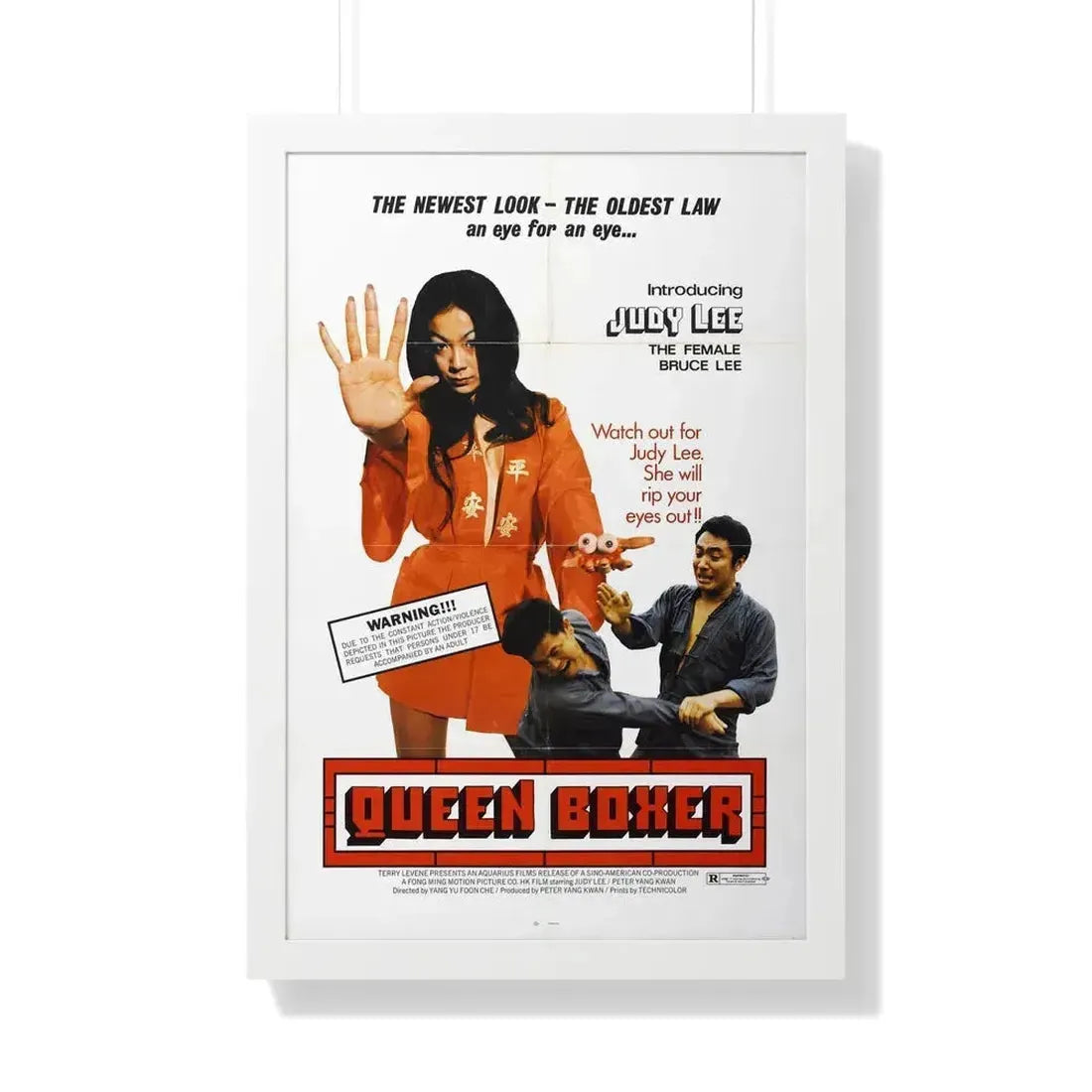 QUEEN BOXER 1972 - Framed Movie Poster 20" x 30" White - The Sticker Space
