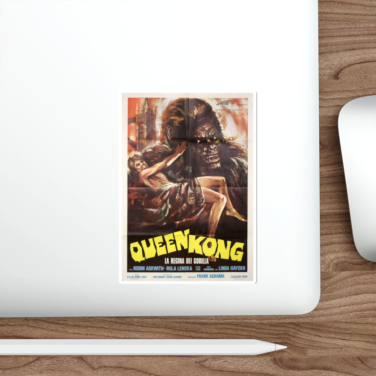 QUEEN KONG 1976 Movie Poster STICKER Vinyl Die-Cut Decal-The Sticker Space