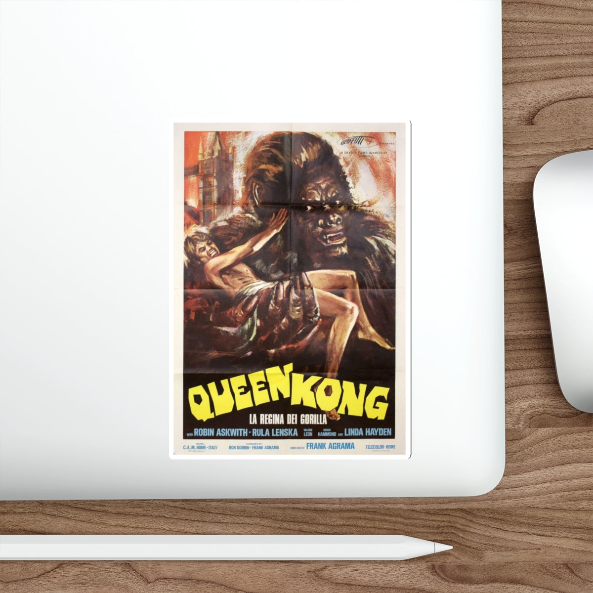 QUEEN KONG 1976 Movie Poster STICKER Vinyl Die-Cut Decal-The Sticker Space