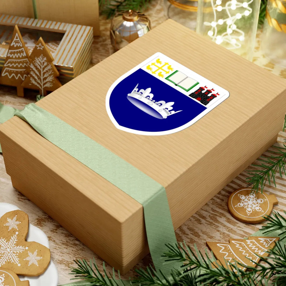 Queen Margaret University arms (United Kingdom) (Coat of Arms) STICKER Vinyl Kiss-Cut Decal - The Sticker Space