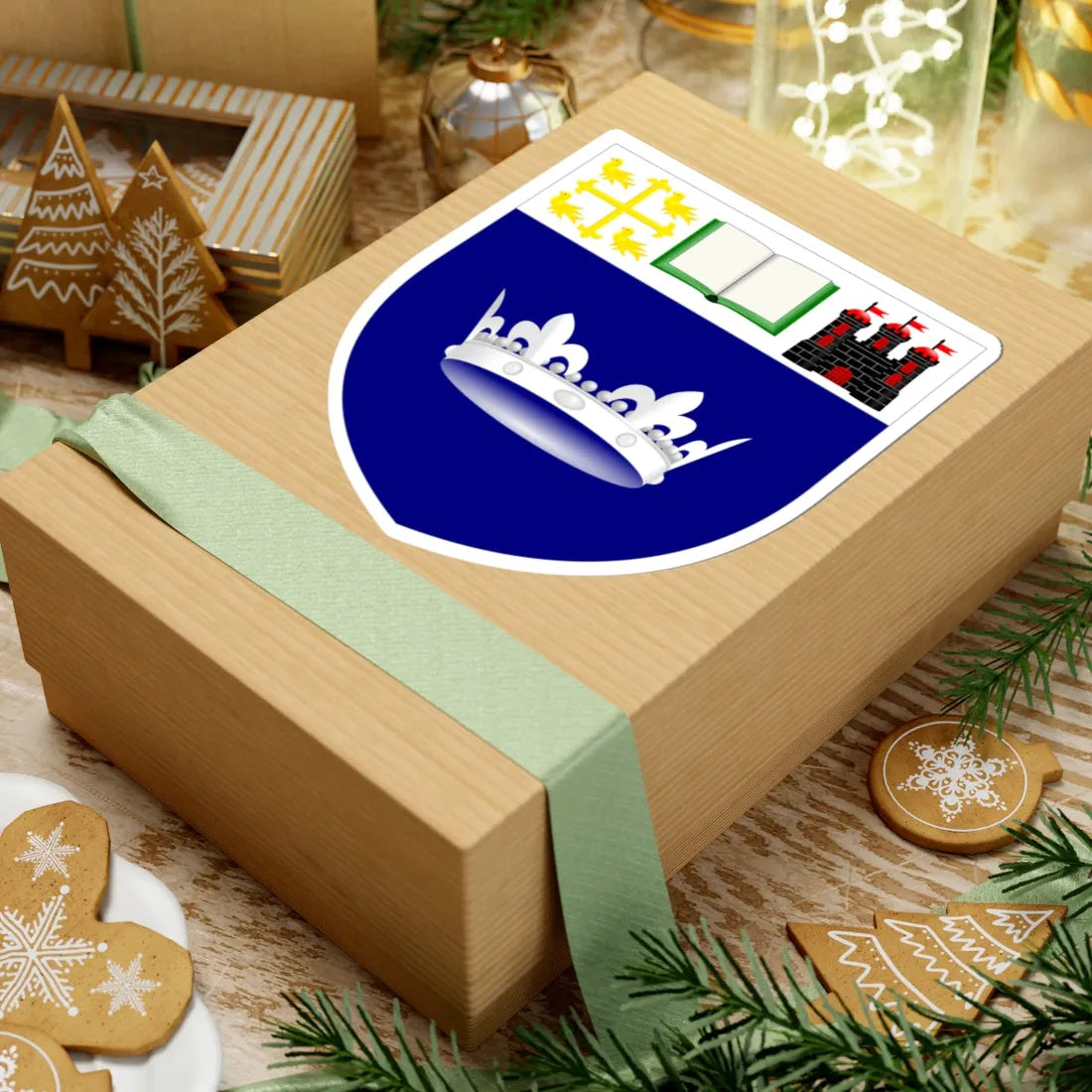 Queen Margaret University arms (United Kingdom) (Coat of Arms) STICKER Vinyl Kiss-Cut Decal - The Sticker Space