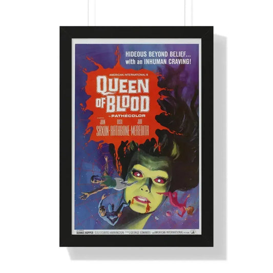 QUEEN OF BLOOD 1966 - Framed Movie Poster 16″ x 24″ Black - The Sticker Space