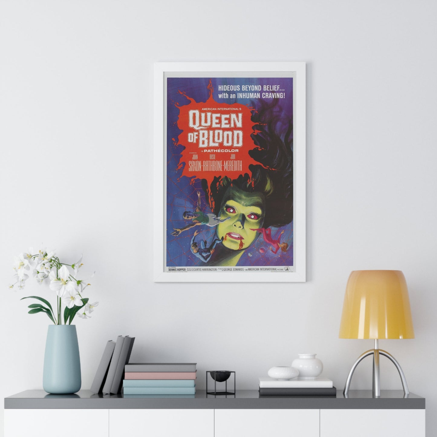 QUEEN OF BLOOD 1966 - Framed Movie Poster-The Sticker Space