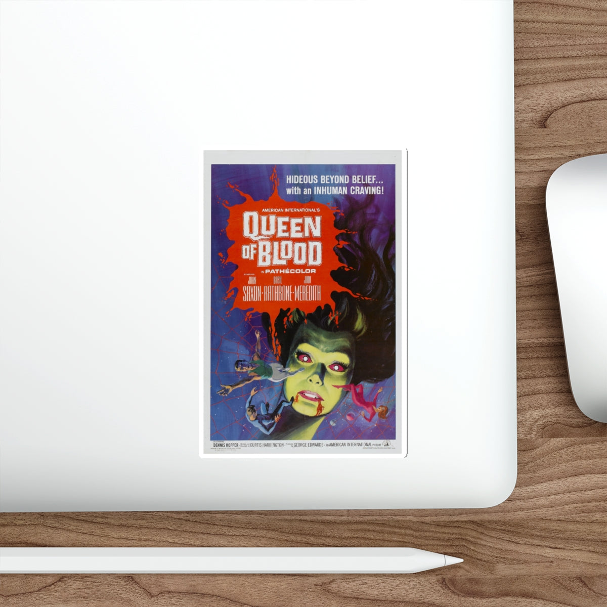 QUEEN OF BLOOD 1966 Movie Poster STICKER Vinyl Die-Cut Decal-The Sticker Space